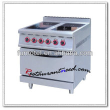 K250 com forno de forno ou gabinete elétrico 4 fogão de cerâmica